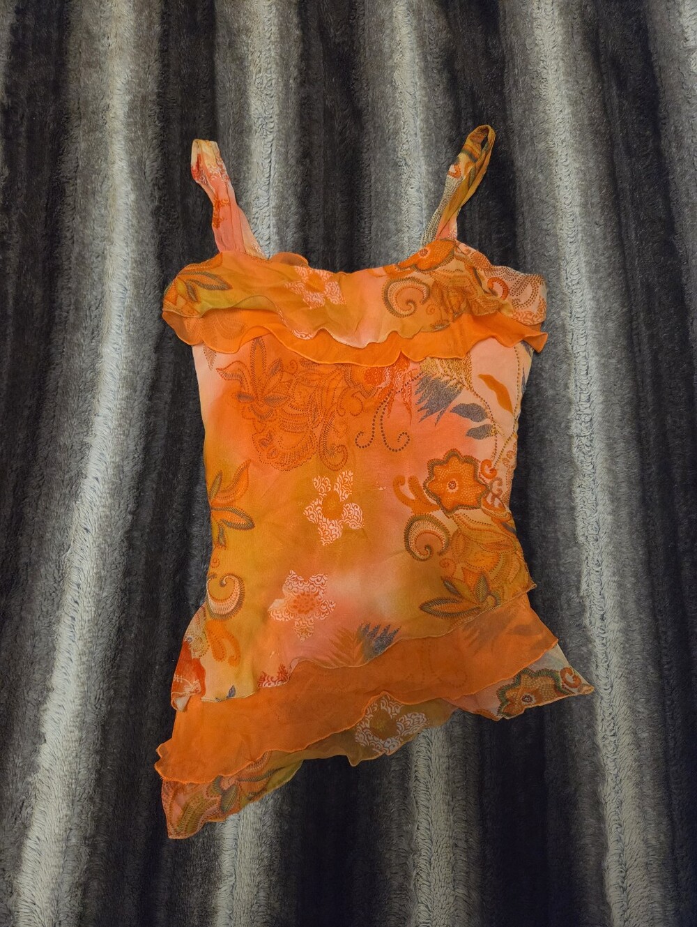 VINTAGE Y2K 100%SILK CAMI size L